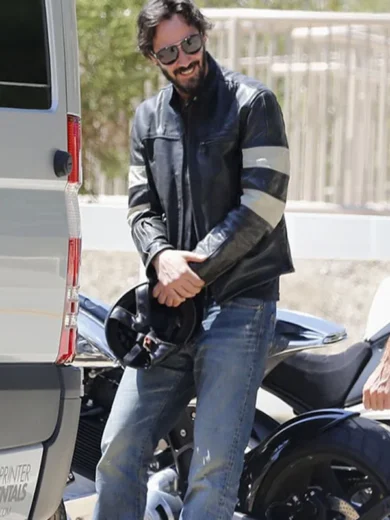 Keanu Reeves John Wick Biker Leather Jacket – Channel the legendary assassin’s style with this sleek, action-ready leather jacket. Bold and iconic look!