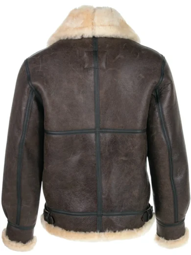 Classic B-3 Sheepskin Leather Bomber Jacket