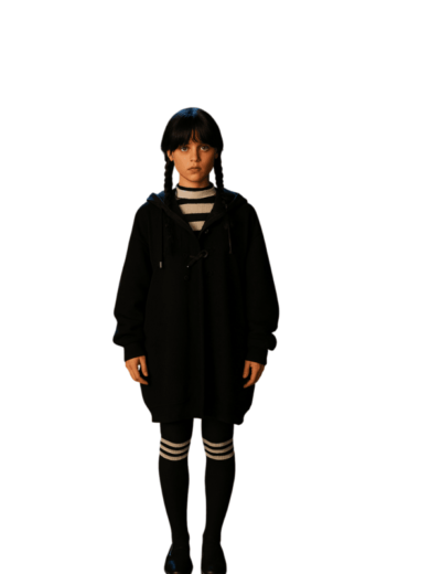 Wednesday Addams Black Hoodie