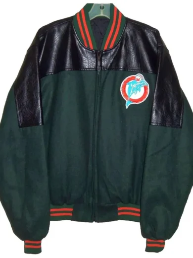 Throwback Miami Dolphins 90’s Varsity Jacket