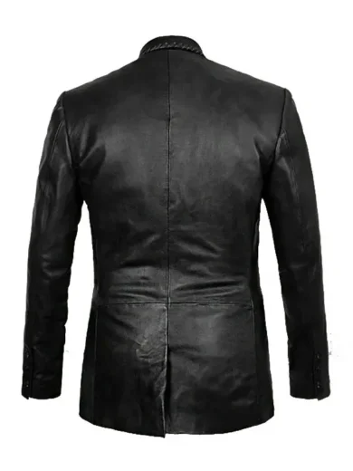 Black-Leather-Sleek-Versatile-Blazer-for-Mens