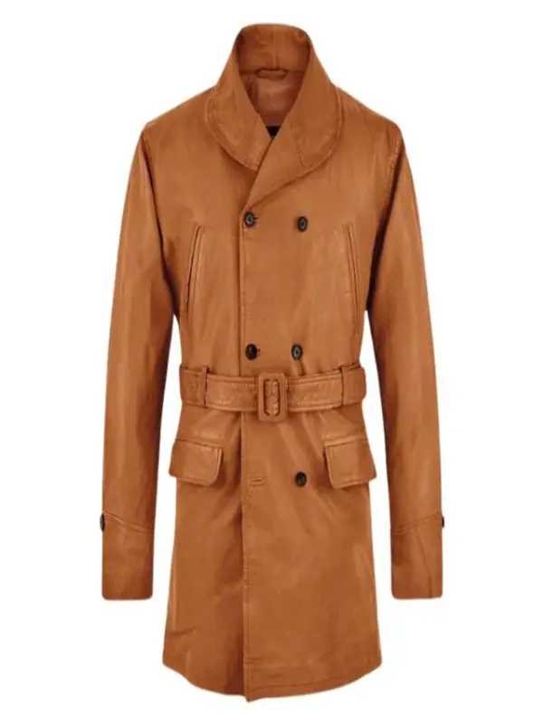 Brad Pitt Legends of the Fall Leather Trench Coat