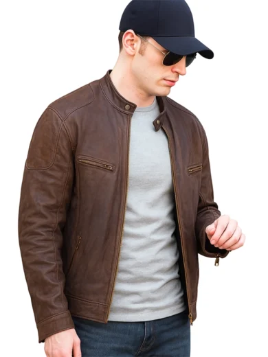 Captain America Civil War Chris Evans Leather Jacket