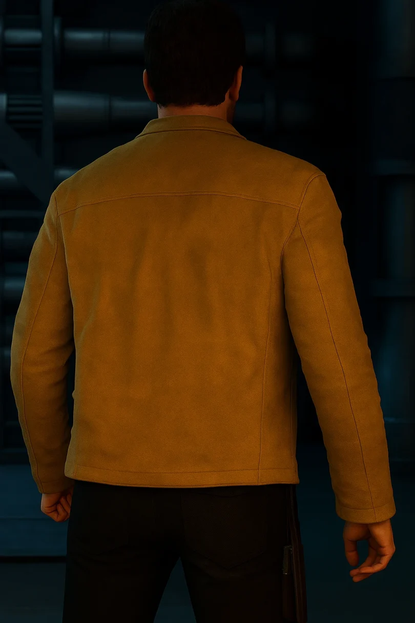 Star Wars Jedi Survivor Cal Kestis Yellow Leather Jacket