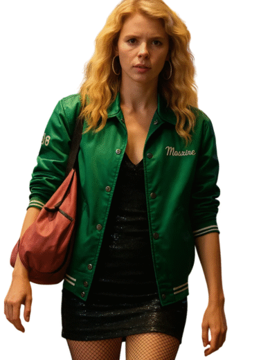 MaXXXine 2023 Mia Goth Green Jacket
