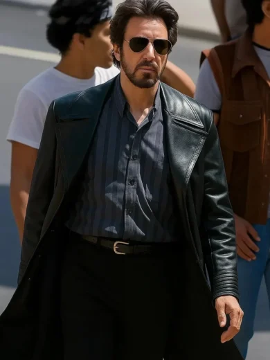 Al Pacino Carlito’s Way Carlito Brigante Black Leather Trench Coat