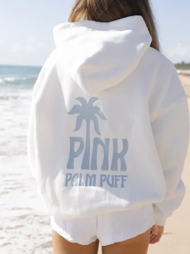 Classic Puff Hoodie in Ocean Air 2