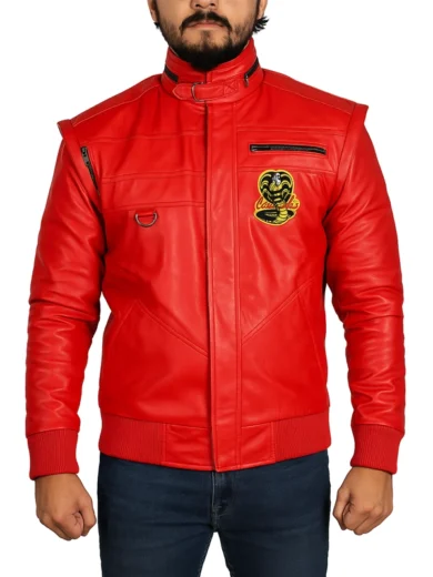 Cobra Kai Red Leather Jacket 1