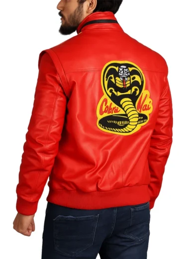 Cobra Kai Red Leather Jacket 2
