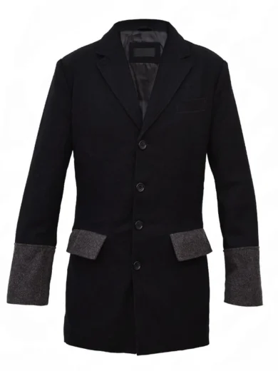 Hell On Wheels Cullen Bohannon Black Wool Coat