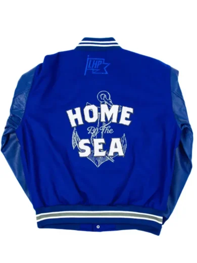 Royal Blue Hampton Motto Varsity Jacket