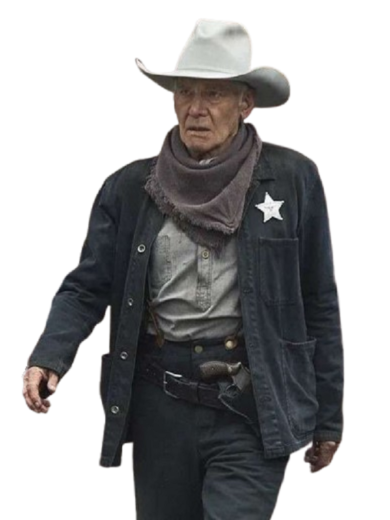 1923 Harrison Ford Black Jacket