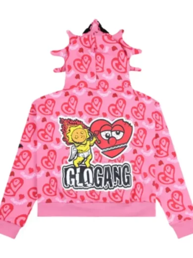 I Heart Glo Full Zip Hoodie back