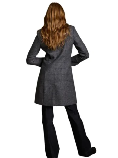 Isabella Tweed Coat - Grey Check