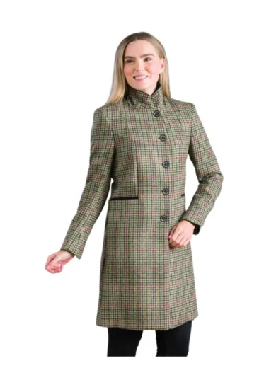 Isabella Tweed Coat - Hacking Check
