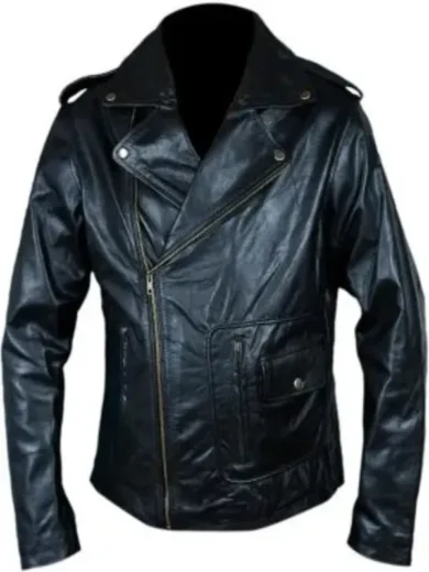 Grease John Travolta T-Birds Black Leather Jacket