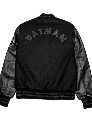 Batman Justice League Black Varsity Jacket