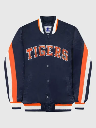 Starter Navy Detroit Tigers Full-Snap Ace Starter Jacket