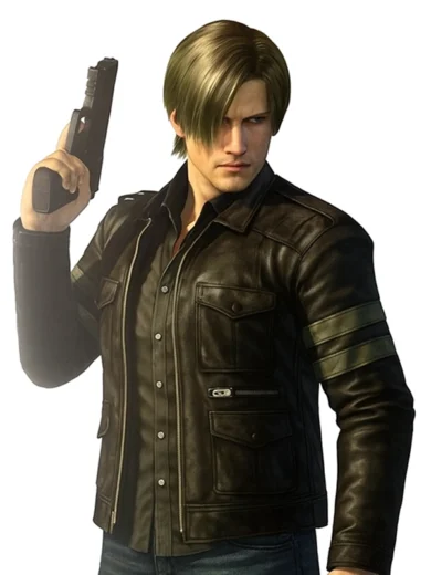Resident Evil 6 Leon Kennedy Leather Jacket 1