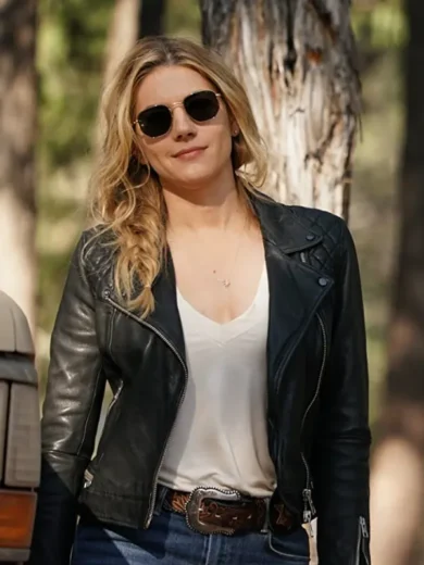 Katheryn Winnick Big Sky 2021 Leather Jacket