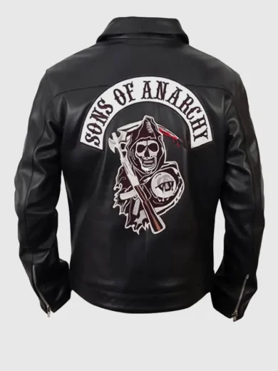 Sons Of Anarchy Black Leather Jacket back