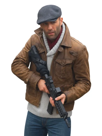 The Expendables 2 Jason Statham Leather Jacket 4