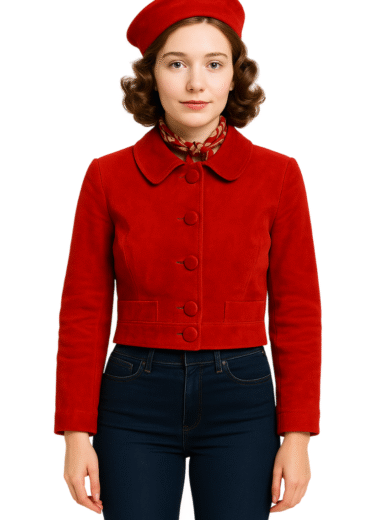 The Marvelous Mrs. Maisel Red Suede Jacket