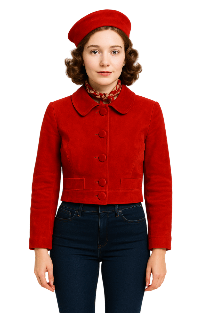 The Marvelous Mrs. Maisel Red Suede Jacket