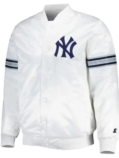 White Power Forward New York Yankees Jacket