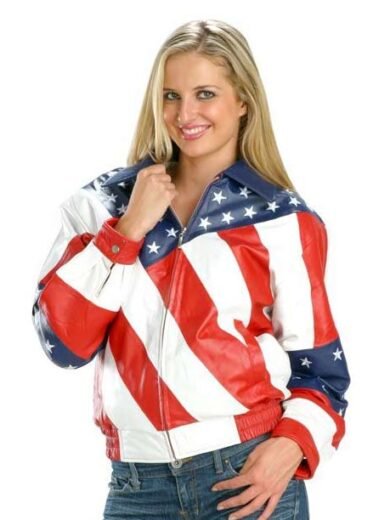 Womens-American-Flag-Jacket front