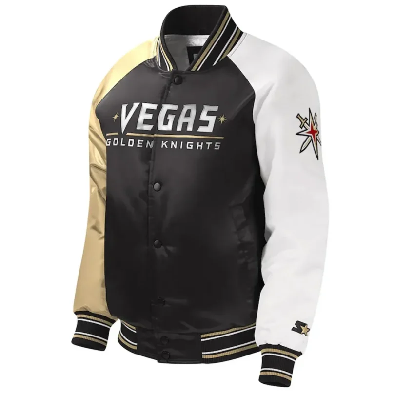Yellow Black Utah Jazz Renegade Varsity Satin Jacket