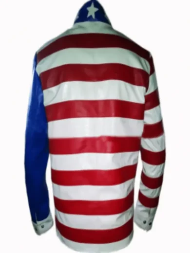 Vanilla Ice American Flag Leather Jacket