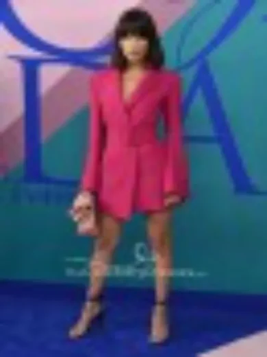 Bella Hadid Pink Belt Blazer CFDA Awards