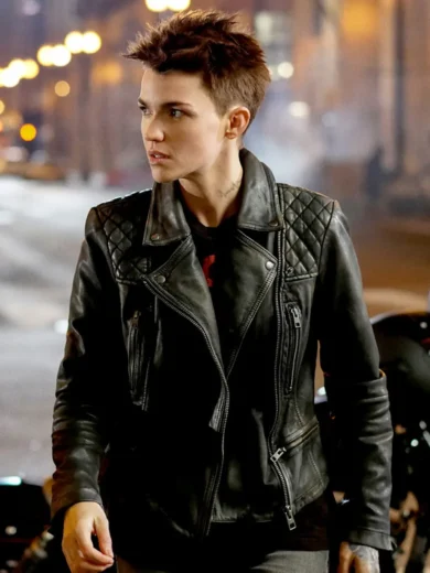 Ruby Rose Batwoman Biker Leather Jacket