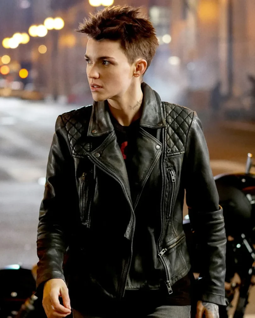 Ruby Rose Batwoman Biker Leather Jacket