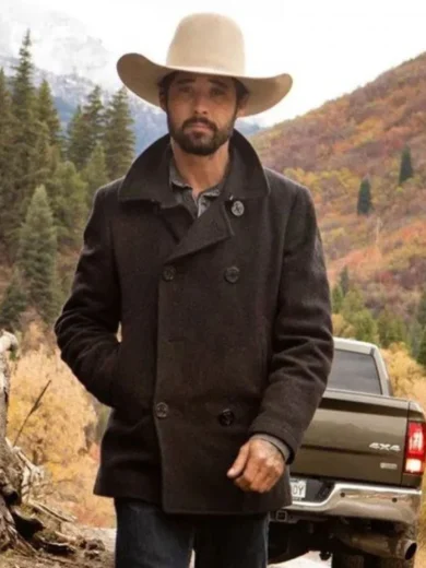 Yellowstone Ryan Bingham Wool Peacoat