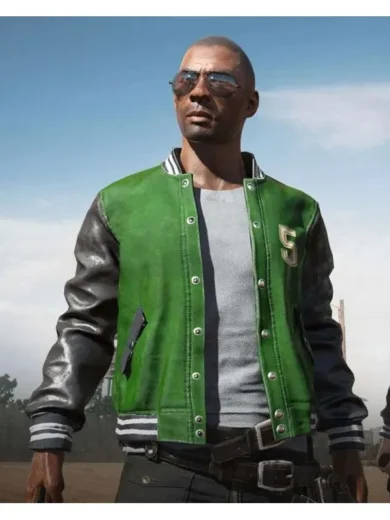 PUBG Green Varsity 5M Jacket