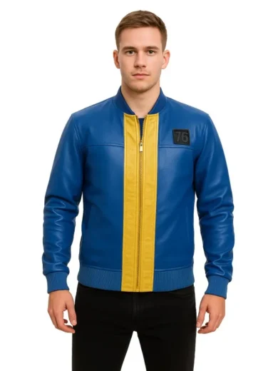 Fallout 76 Blue Leather Jacket