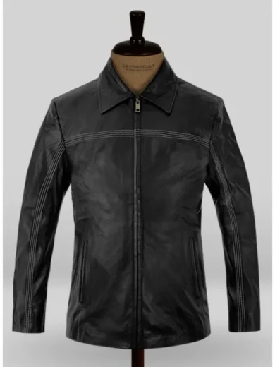 Daniel Craig Layer Cake black Leather Jacket