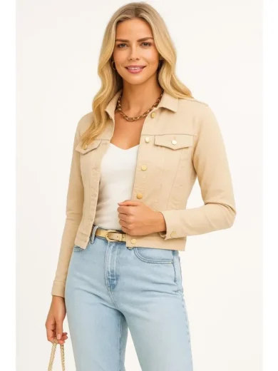 Sosandar Natural Denim Jacket