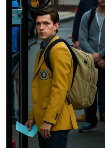 Spiderman Homecoming Peter Parker Yellow Coat