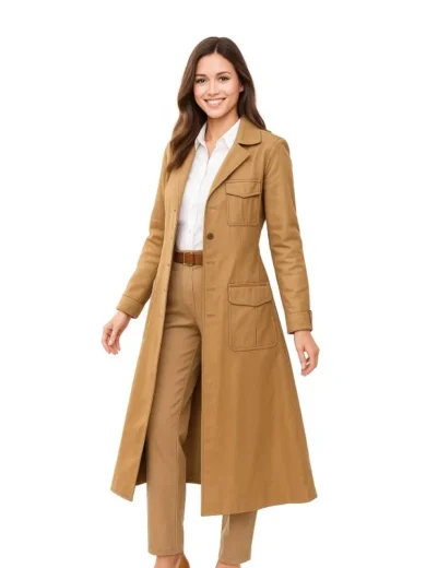 Emma Corrin Deadpool & Wolverine Brown Coat