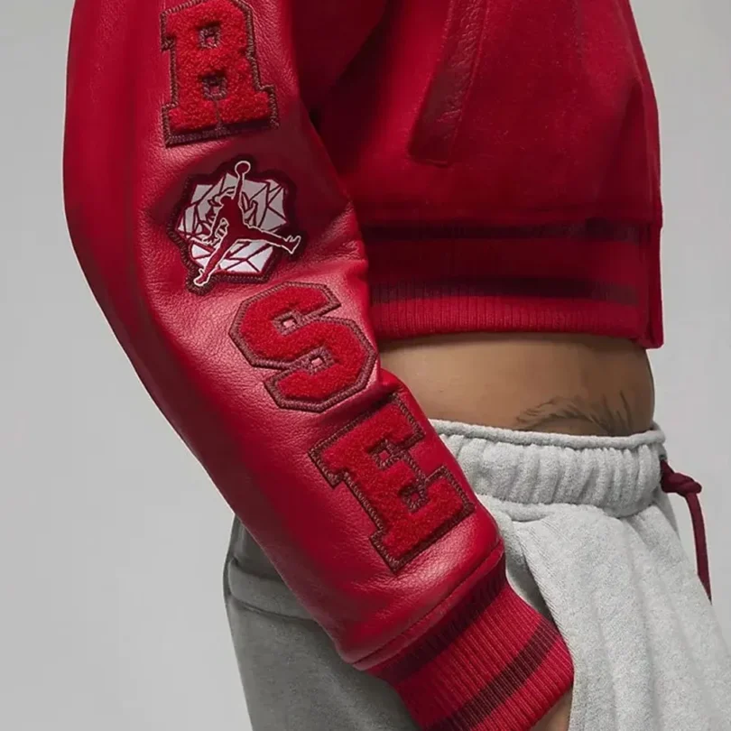 Teyana Taylor Rose Red Varsity Jacket