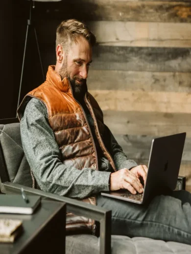 Bridger Leather Down Vest