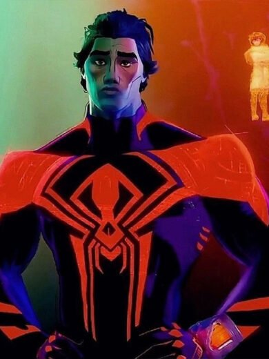 Spider Man Across The Spider-Verse Miguel O’Hara Leather Jacket/Costume