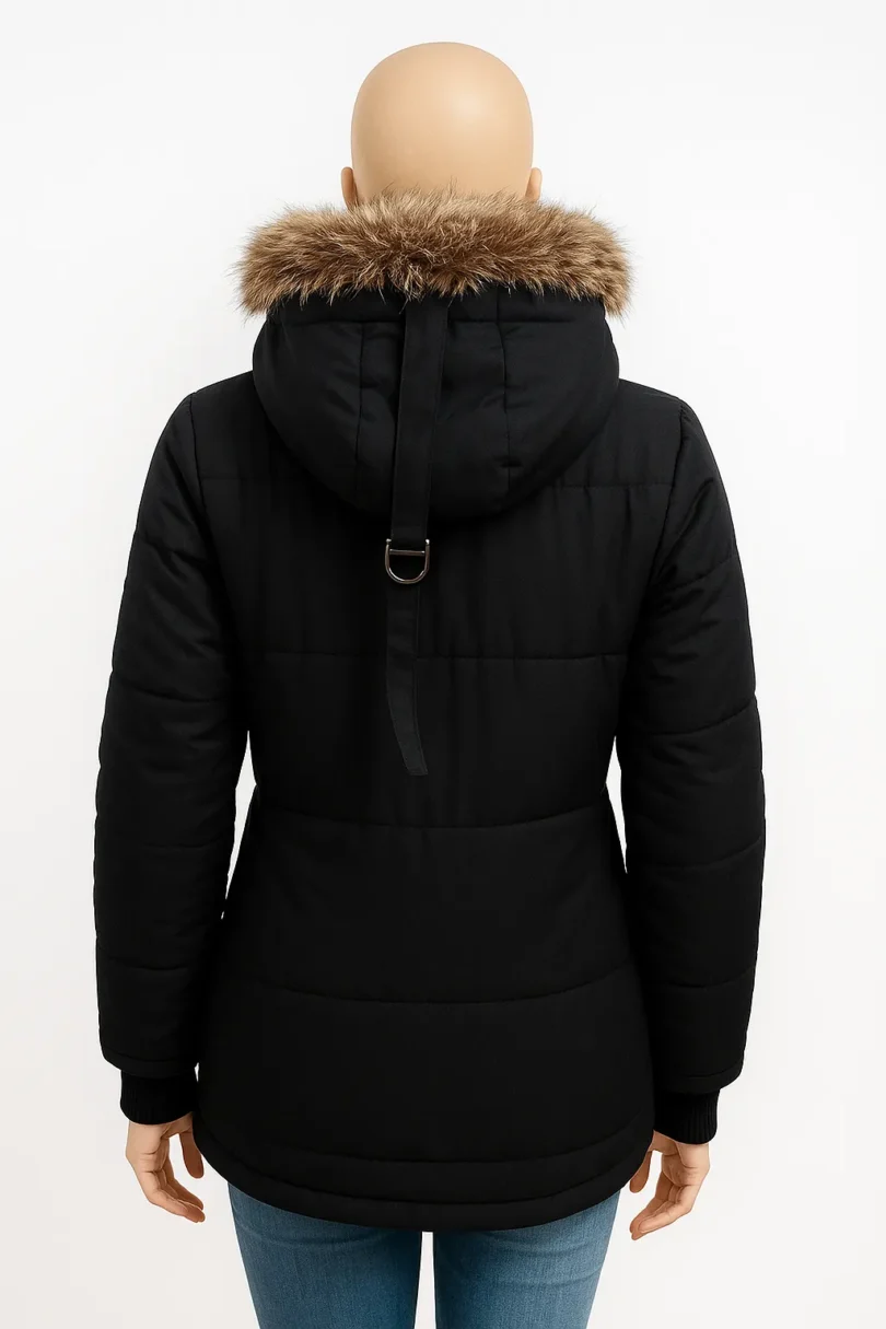 Women Superdry Everest Black Bomber Jacket