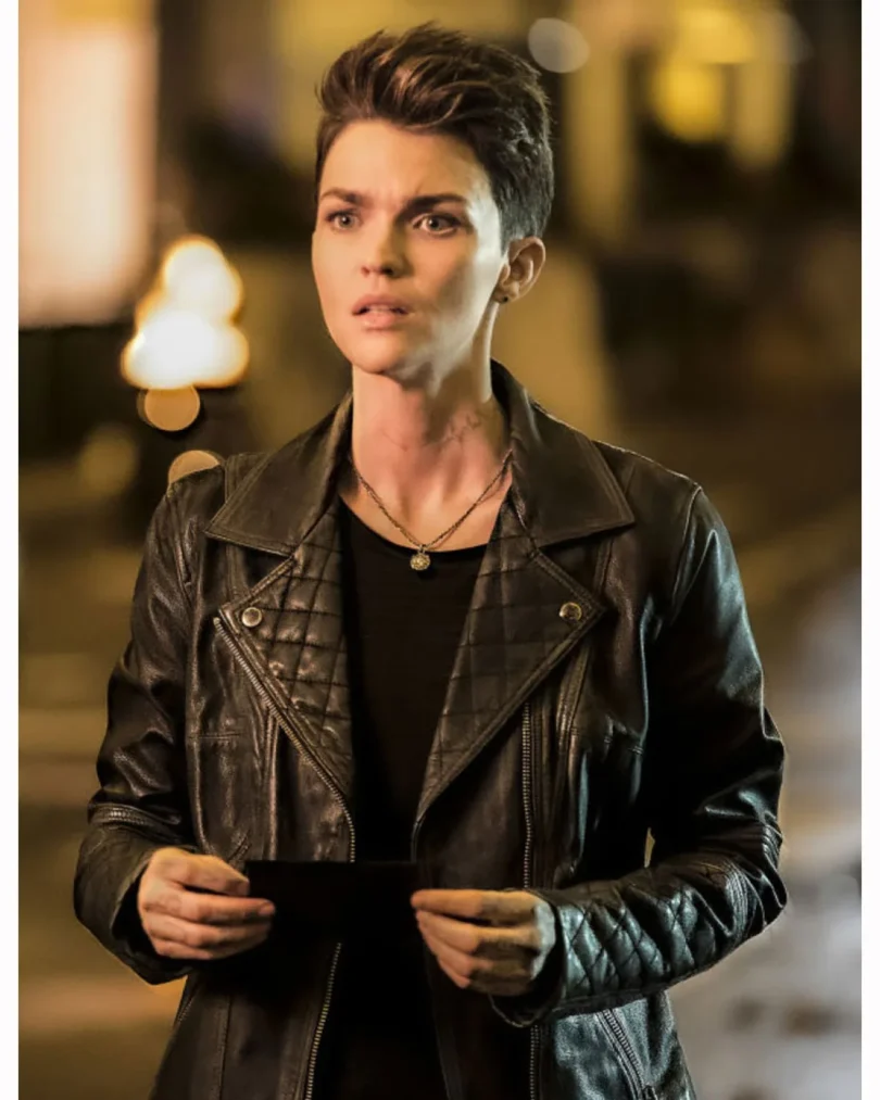 Ruby Rose Batwoman Biker Leather Jacket