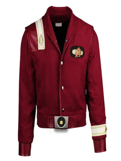Star Trek V The Final Frontier William Shatner Red Leather Jacket