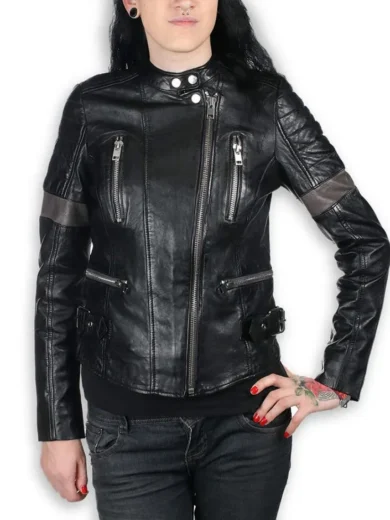 Women’s Megyn AC/DC Leather Jacket