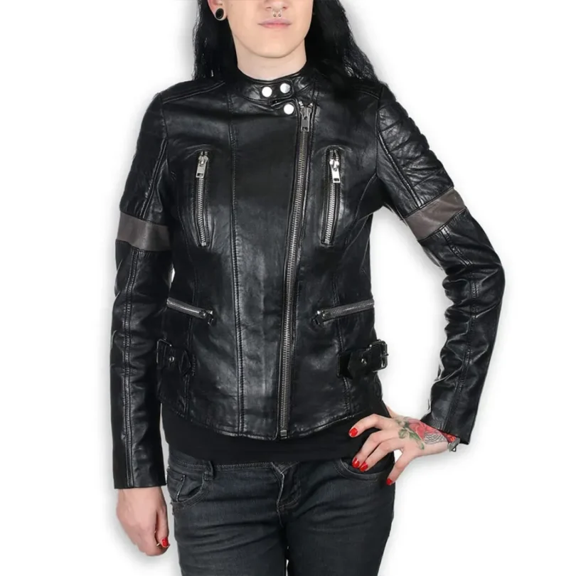 Women’s Megyn AC/DC Leather Jacket